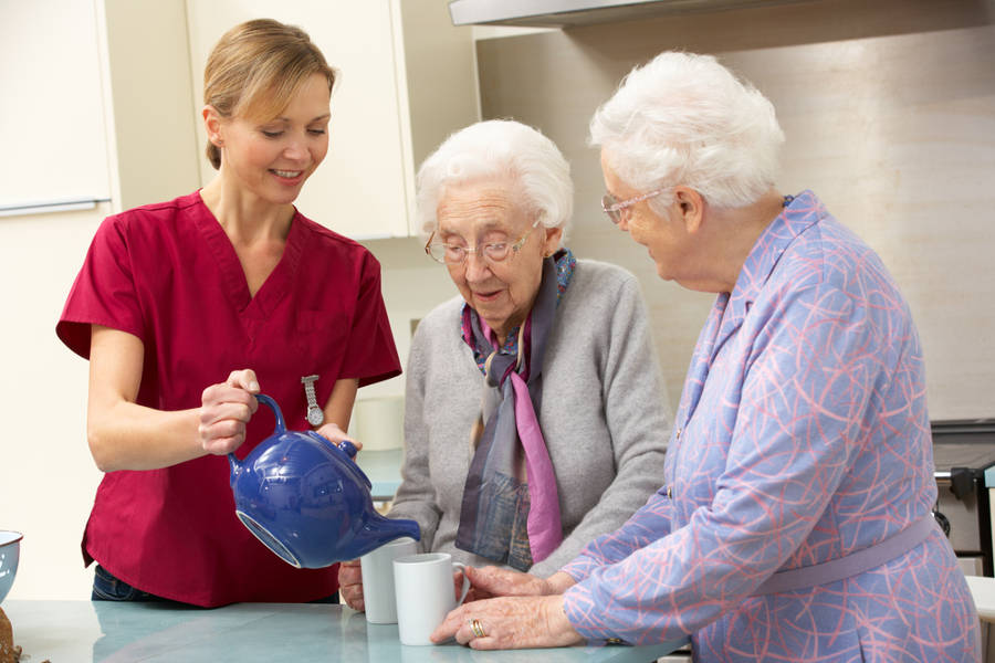 Healthcare Two Elderly